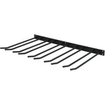 Wine Glass Rack Black Wall mounted Length 400mm 20 wine glasses - WGA58500400B