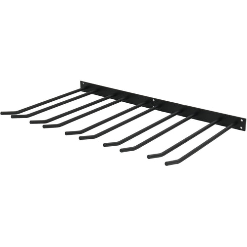 Wine Glass Rack Black Wall mounted Length 400mm 20 wine glasses - WGA58500400B