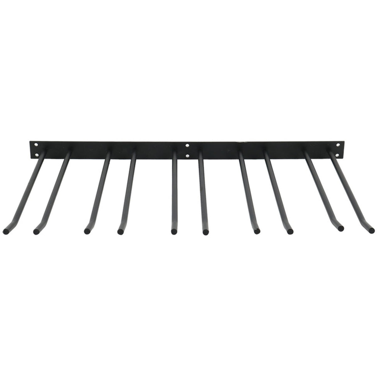 Wine Glass Rack Black Wall mounted Length 300mm 15 wine glasses - WGA58500300B