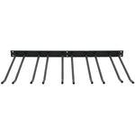 Wine Glass Rack Black Wall mounted Length 300mm 15 wine glasses - WGA58500300B