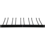 Wine Glass Rack Black Wall mounted Length 400mm 20 wine glasses - WGA58500400B