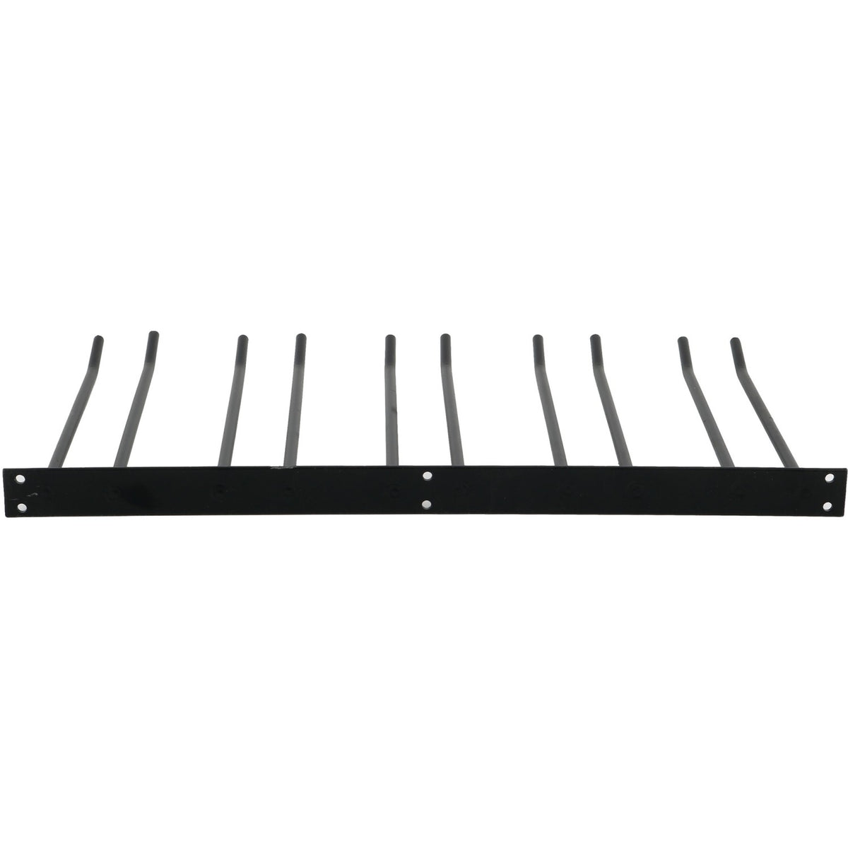 Wine Glass Rack Black Wall mounted Length 300mm 15 wine glasses - WGA58500300B