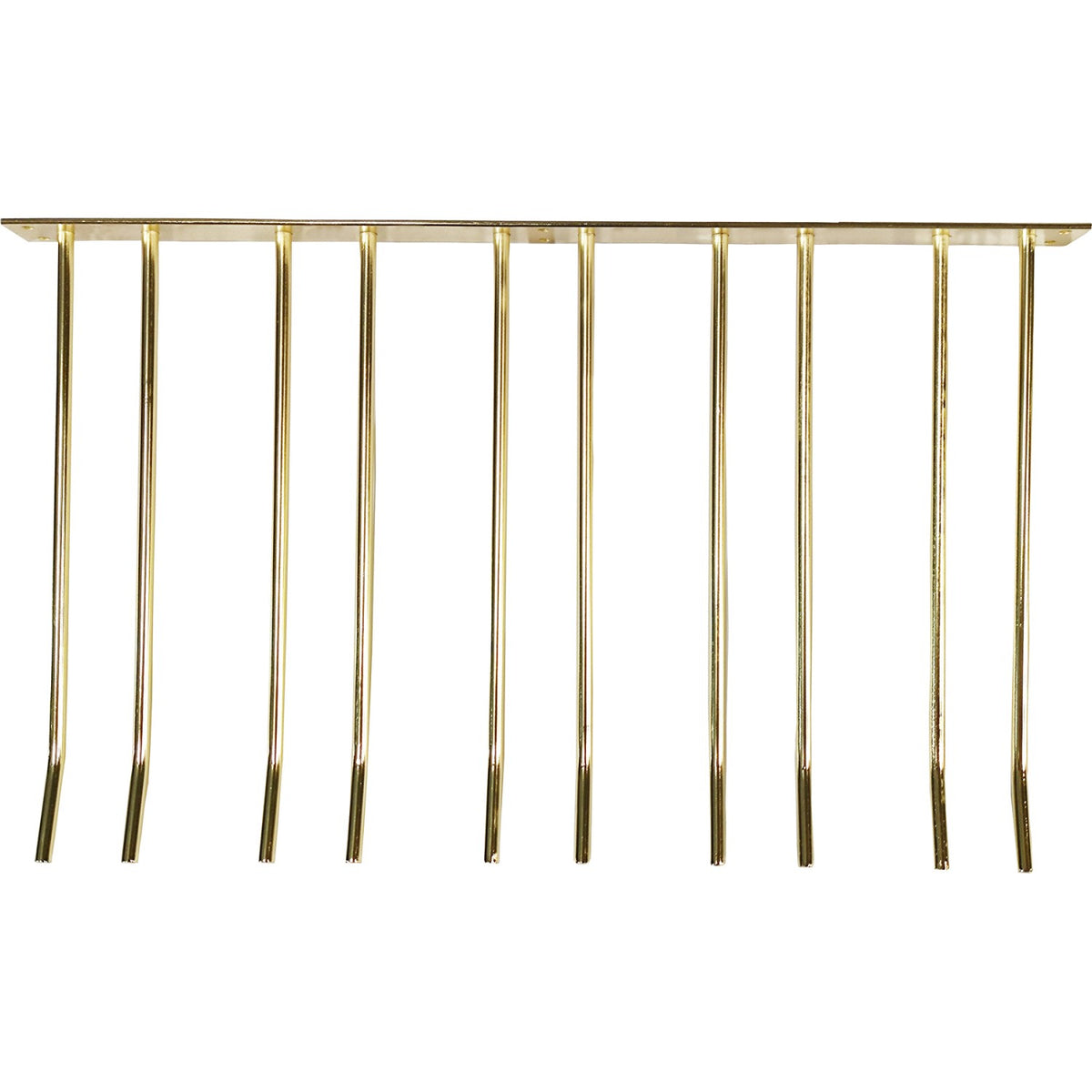 Wine Glass Rack Gold Wall mounted Length 400mm 20 wine glasses - WGA58500400G