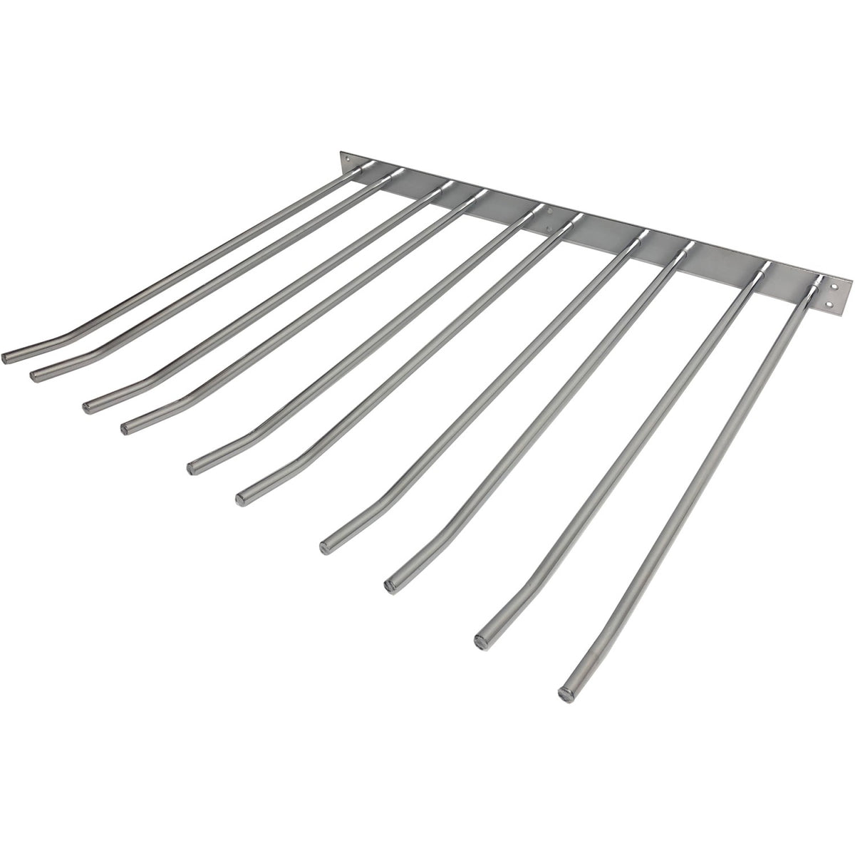 Wine Glass Rack Silver Wall mounted Length 400mm 20 wine glasses - WGA58500400S