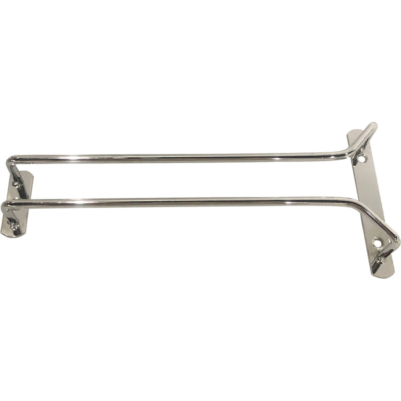 Wine Glass Rack Silver Ceiling mounted Length 250mm 3 wine glasses - WGR110S