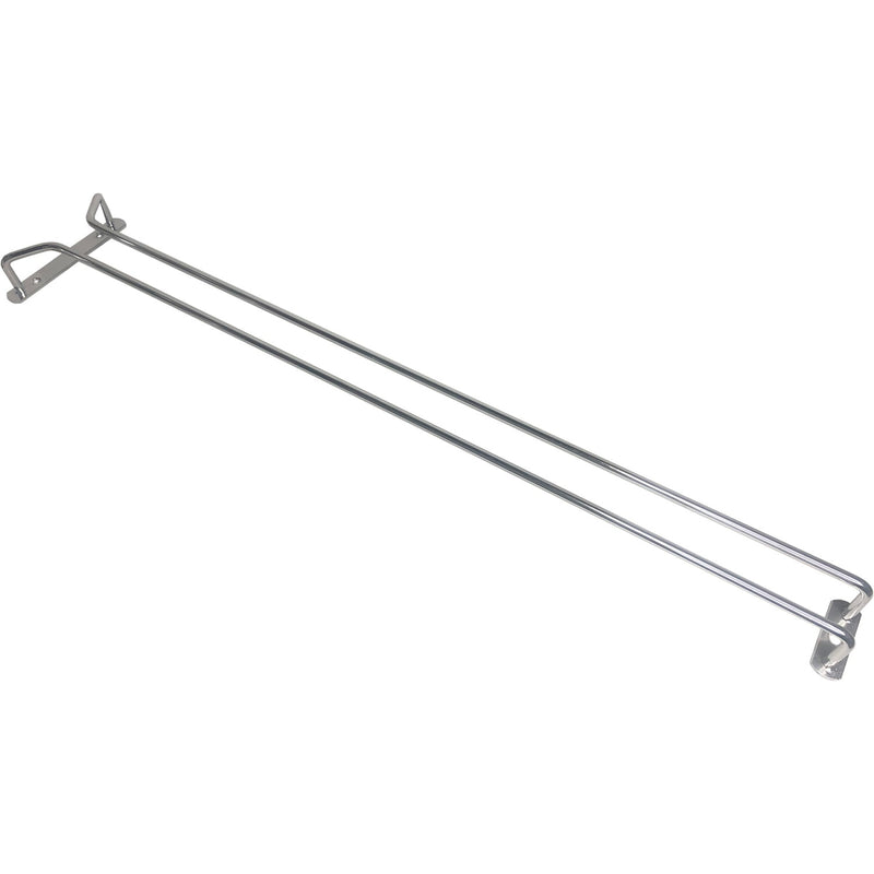 Wine Glass Rack Silver Ceiling mounted Length 600mm 7 wine glasses - WGR124S
