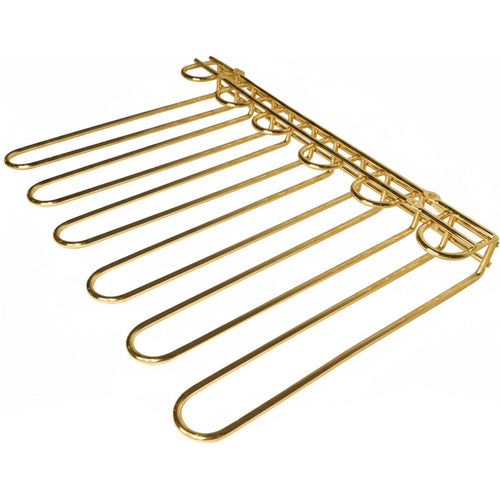 Wine Glass Rack Gold Ceiling mounted Length 450mm 20 wine glasses - WGR5G