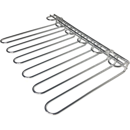 Wine Glass Rack Silver Ceiling mounted Length 450mm 20 wine glasses - WGR5S