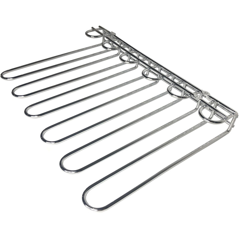 Wine Glass Rack Silver Ceiling mounted Length 450mm 20 wine glasses - WGR5S