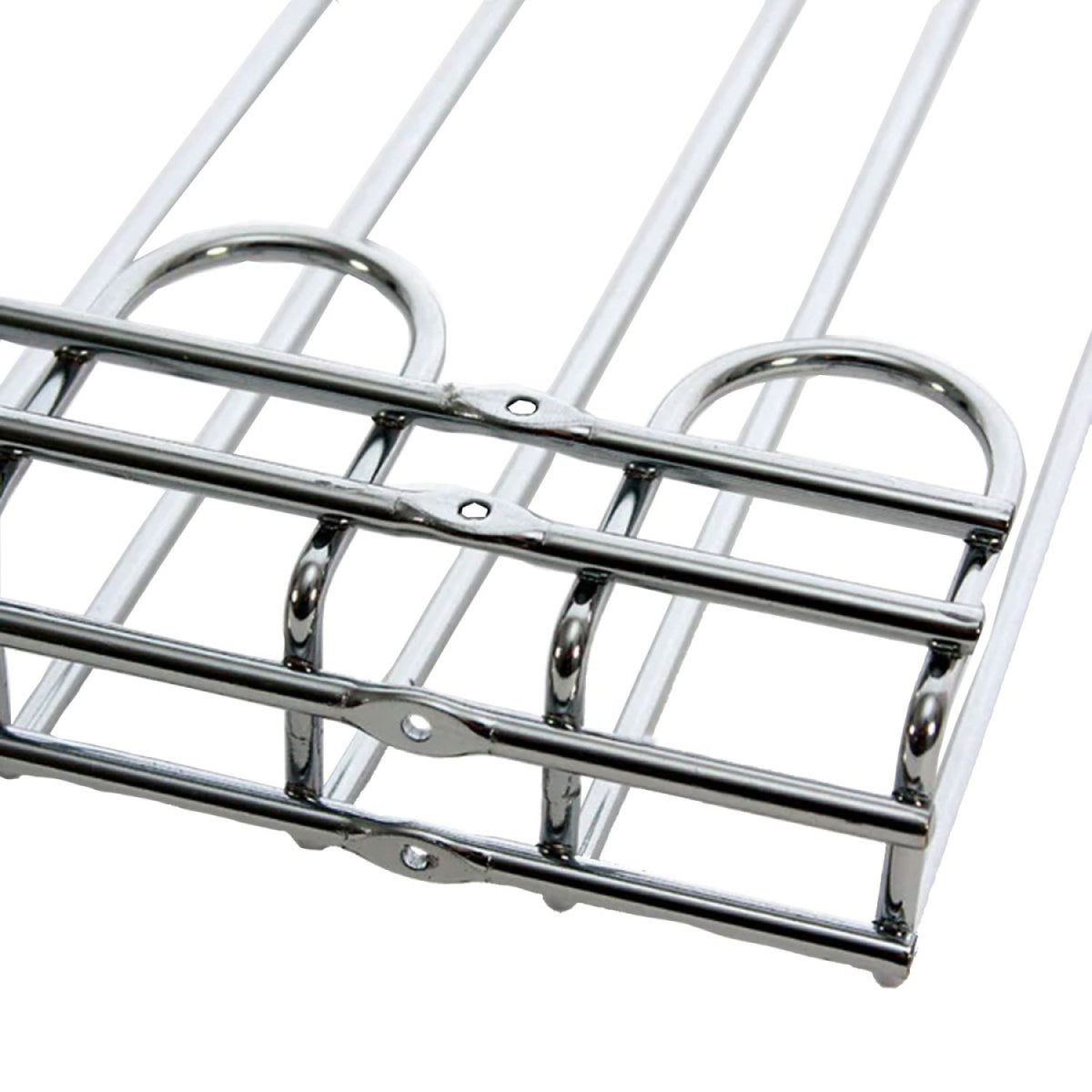 Wine Glass Rack Silver Ceiling mounted Length 450mm 20 wine glasses - WGR5S