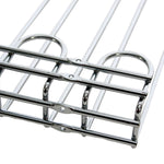 Wine Glass Rack Silver Ceiling mounted Length 450mm 20 wine glasses - WGR5S