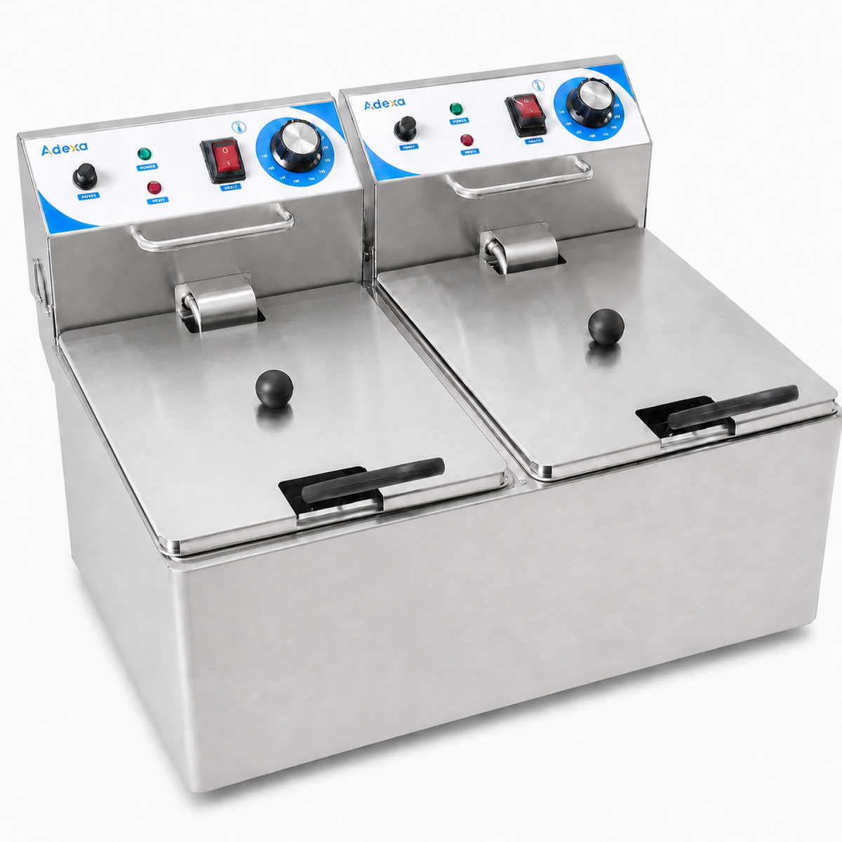 Commercial Double Deep Fat Fryer 6 + 6 litres 2.5kW Countertop - WH102A