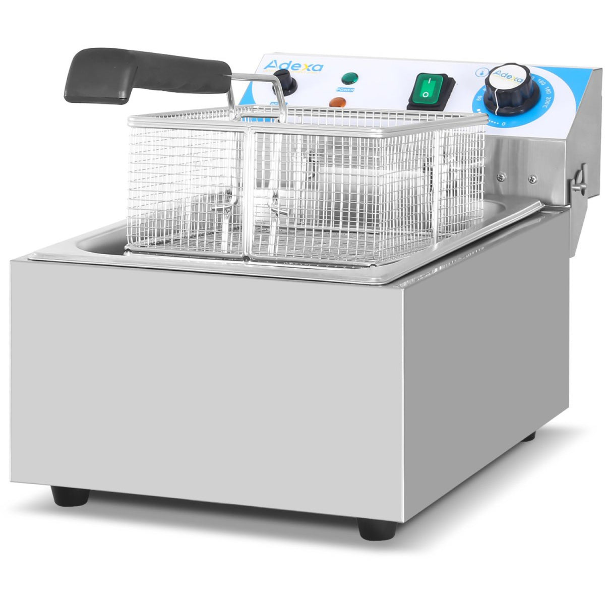 Commercial Deep Fat Fryer 10 Litres 3kW Countertop 430x280x335mm - WH121A