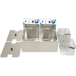 Commercial Double Deep Fat Fryer 10 + 10 litres 2x3kW Countertop - WH122A