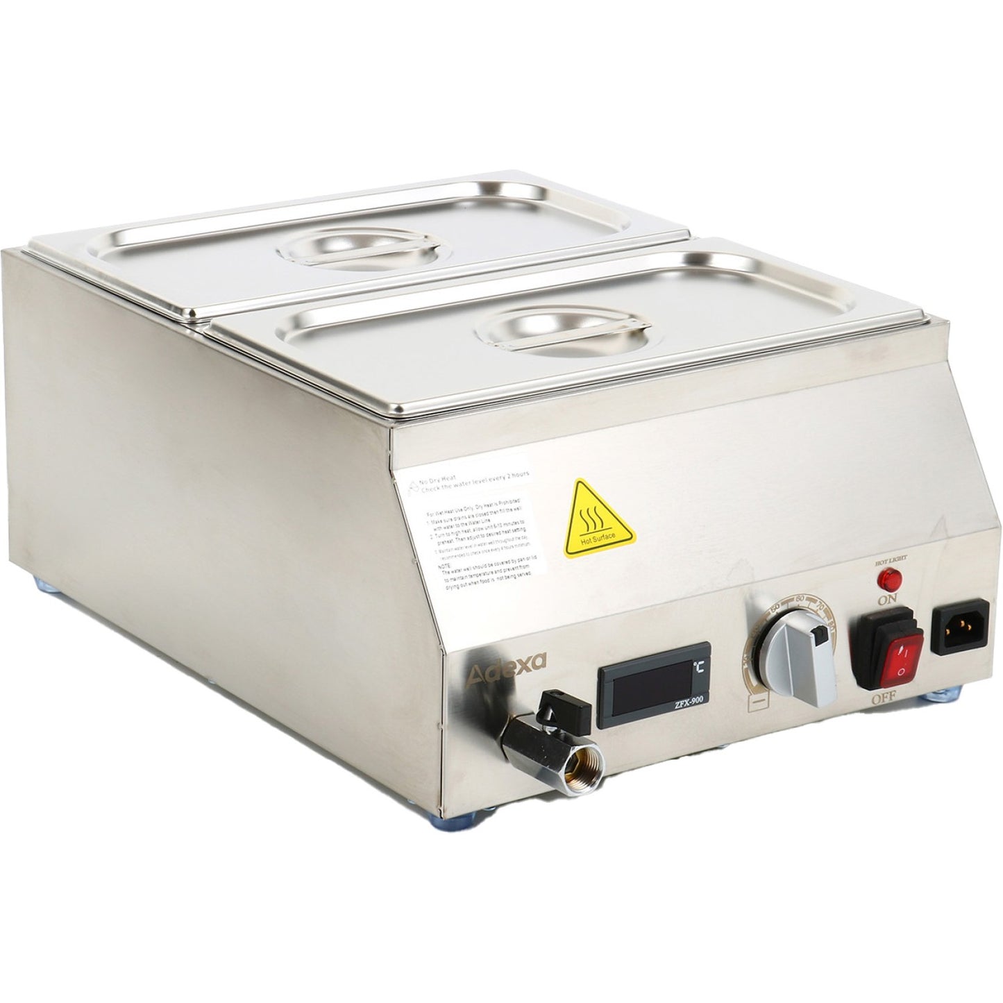 Commercial Chocolate Melter - Chocolate tempering machine 2xGN1/3 - WH7012