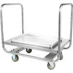 Commercial Dual-Handle Platform Truck Stainless Steel 1000x500x750mm - WHDT10050