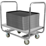 Commercial Dual-Handle Platform Truck Stainless Steel 800x500x750mm - WHDT8050