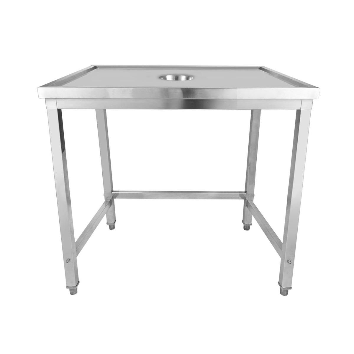 Professional Waste Disposal Table Stainless Steel 4 Side Up Marine Edge 1000x600x900mm - WHDW10060