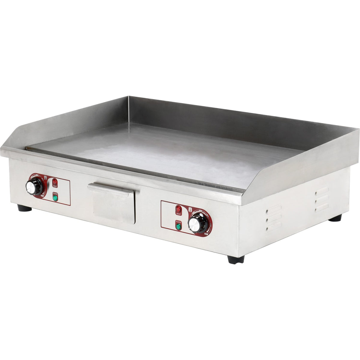 Commercial Griddle Smooth 728x393mm 2 zones 4.4kW Electric - WHEG820AF