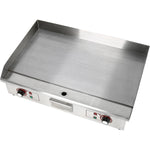 Commercial Griddle Smooth 728x393mm 2 zones 4.4kW Electric - WHEG820AF