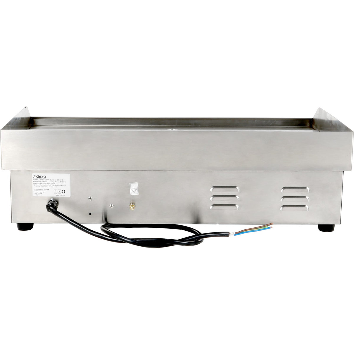 Commercial Griddle Smooth 728x393mm 2 zones 4.4kW Electric - WHEG820AF