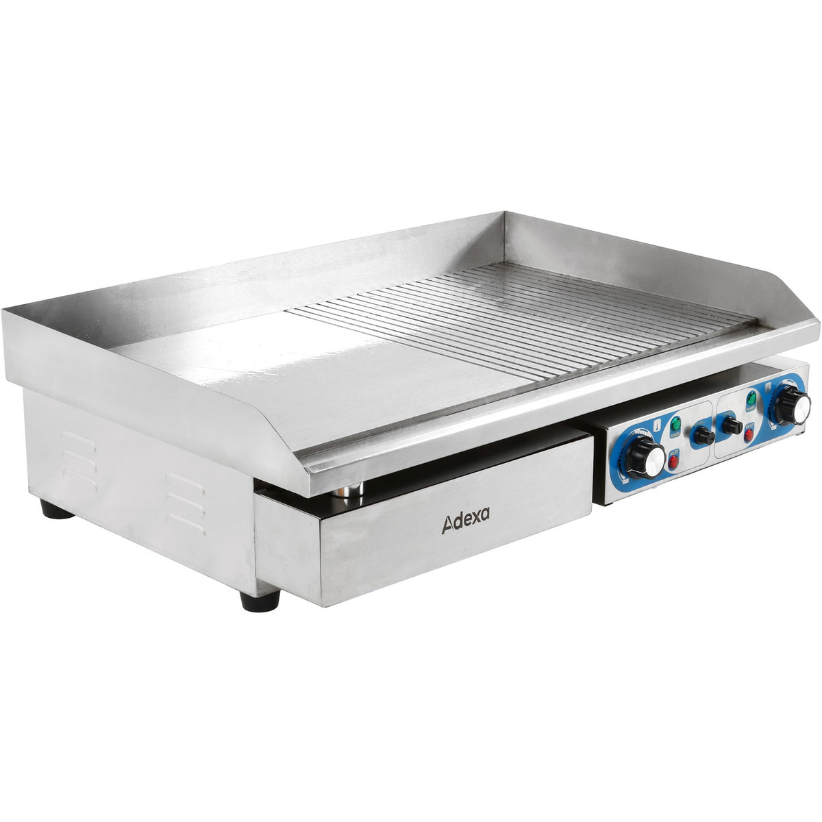 Commercial Griddle Smooth/Ribbed 728x393mm 2 zones 4.4kW Electric - WHEG820AFR