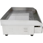 Commercial Griddle Smooth/Ribbed 728x393mm 2 zones 4.4kW Electric - WHEG820AFR