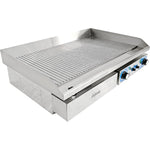 Commercial Griddle Ribbed 728x393mm 2 zones 4.4kW Electric - WHEG820AR