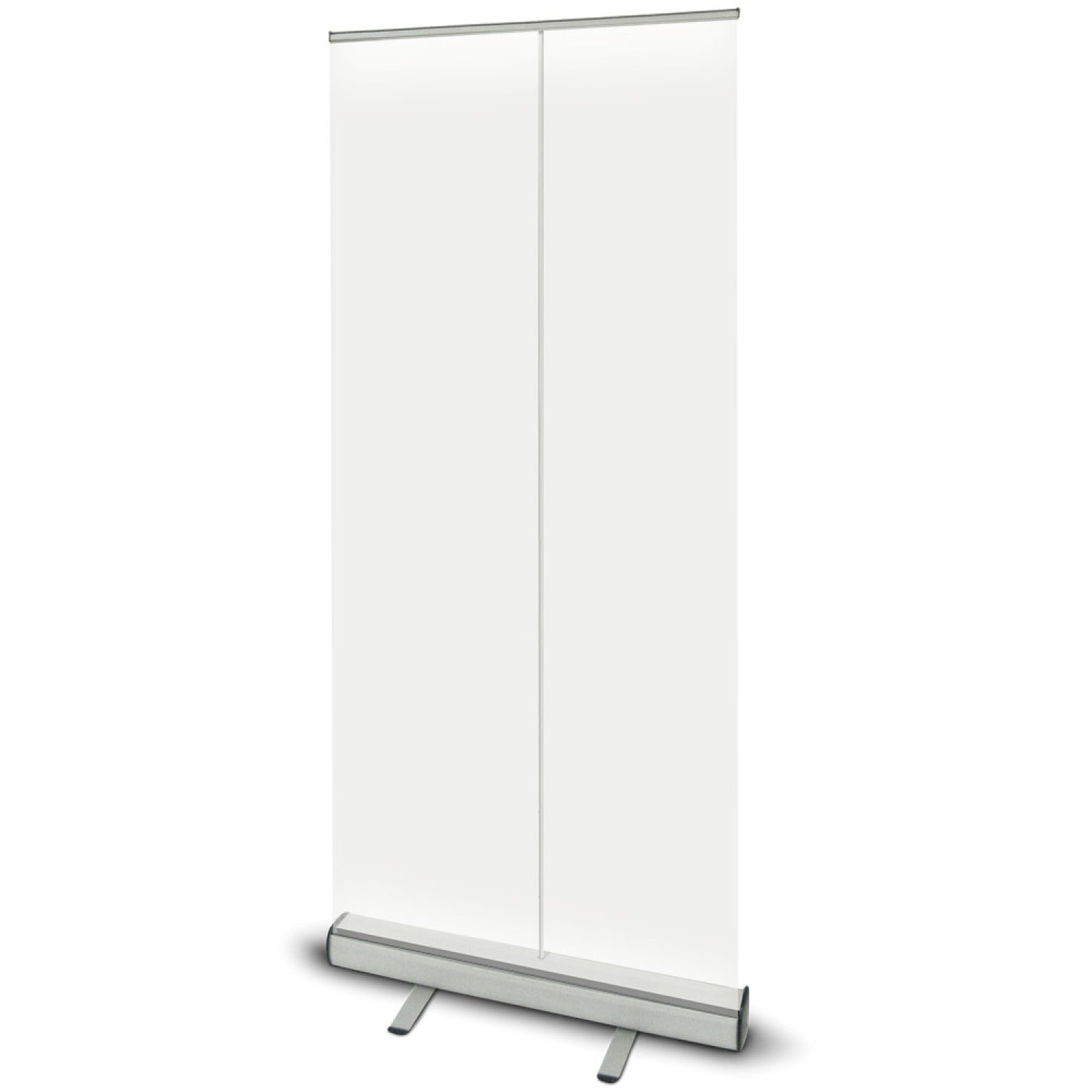 Retractable Banner Stand 800x2000mm Clear sheet Aluminium base - WHESB80