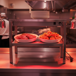 Commercial Double Tier Heated Gantry with Adjustable Heat Bridge Position 900 x 335 x 700mm - WHESP903470