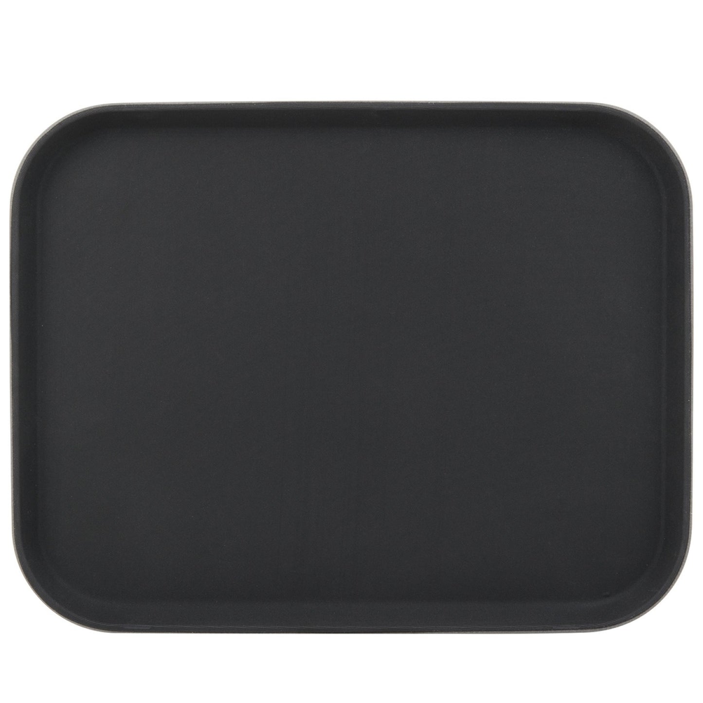 Non-skid Serving tray Fiberglass Rectangular 14x18" Black - WHF1418