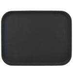 Non-skid Serving tray Fiberglass Rectangular 14x18" Black - WHF1418