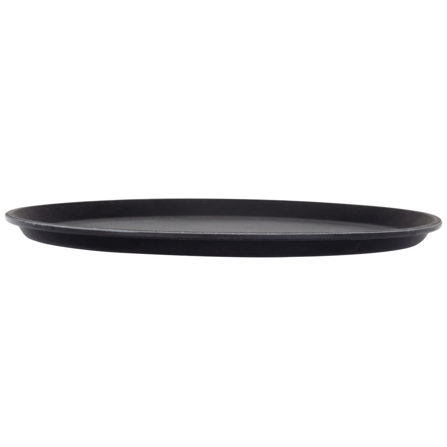 Non-skid Serving tray Super plastic Round 14" Black - WHF1400
