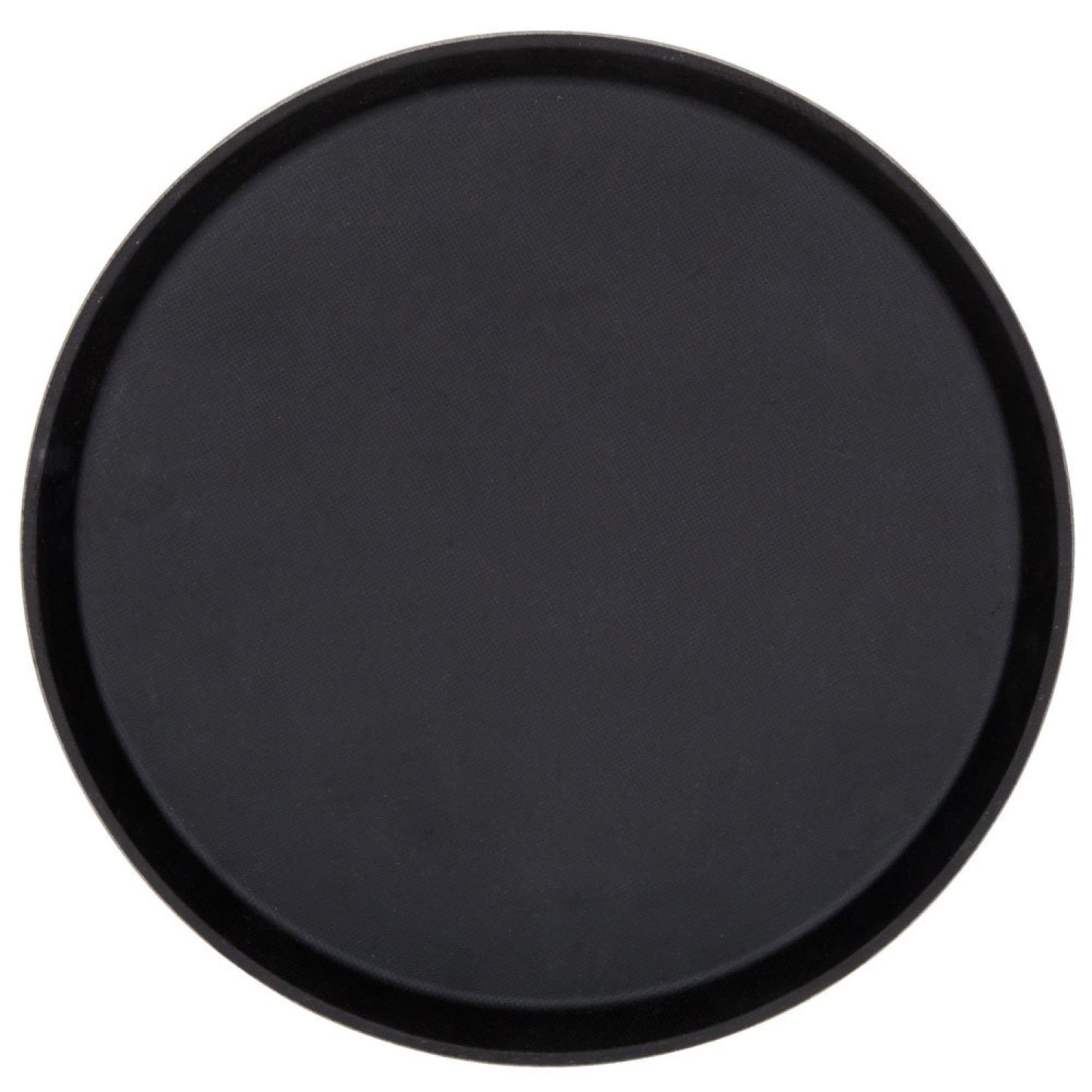 Non-skid Serving tray Super plastic Round 14" Black - WHF1400