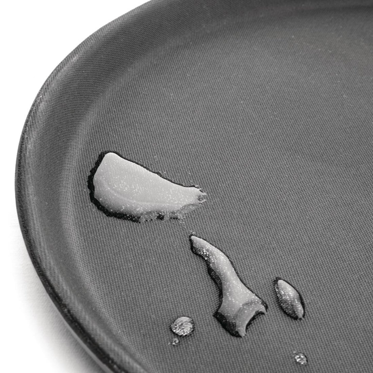 Non-skid Serving tray Super plastic Round 14" Black - WHF1400