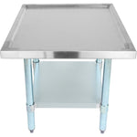 Stainless Steel Commercial Equipment Stand with Galvanised Undershelf & Marine Edges 800x600x600mm - WHMT6080