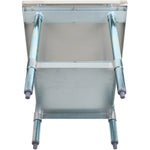 Stainless Steel Commercial Equipment Stand with Galvanised Undershelf & Marine Edges 800x700x600mm - WHMT7080