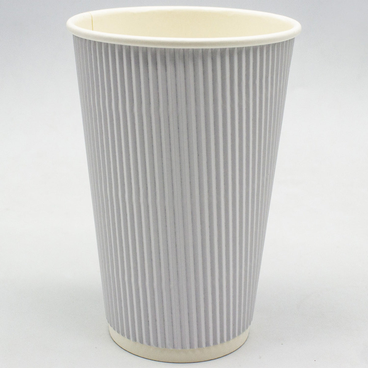 500pcs White Ripple Wall Coffee Cup 16oz/473ml PE - WHR16OZ