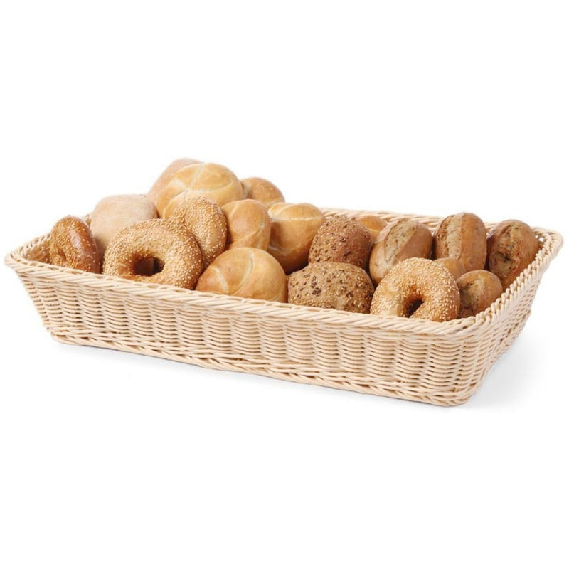 Commercial Bread Display Basket 530x325x80mm Nature colour - WHRBB1