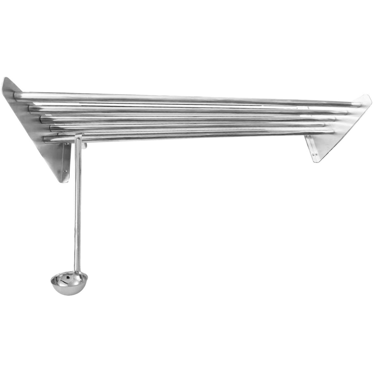 Tubular Wall shelf Stainless steel 600x320x140mm - WHRT60