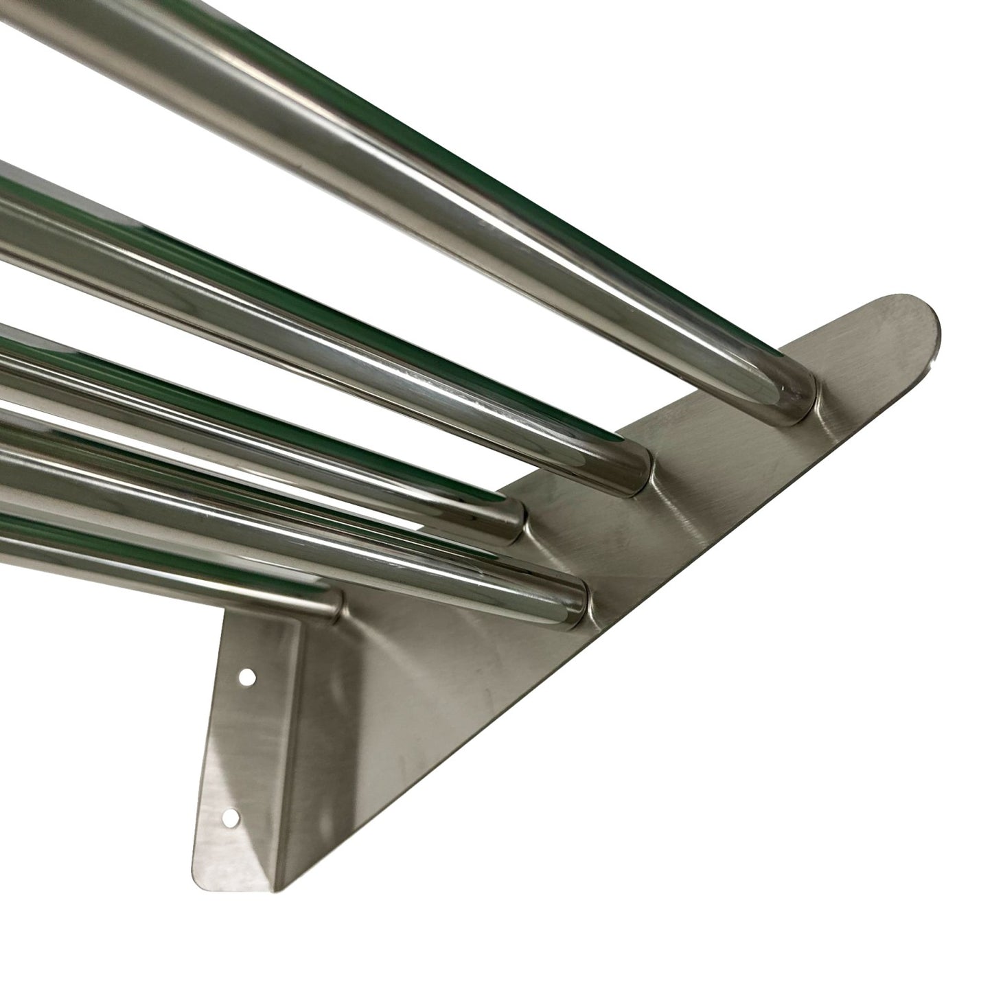 Tubular Wall shelf Stainless steel 600x320x140mm - WHRT60