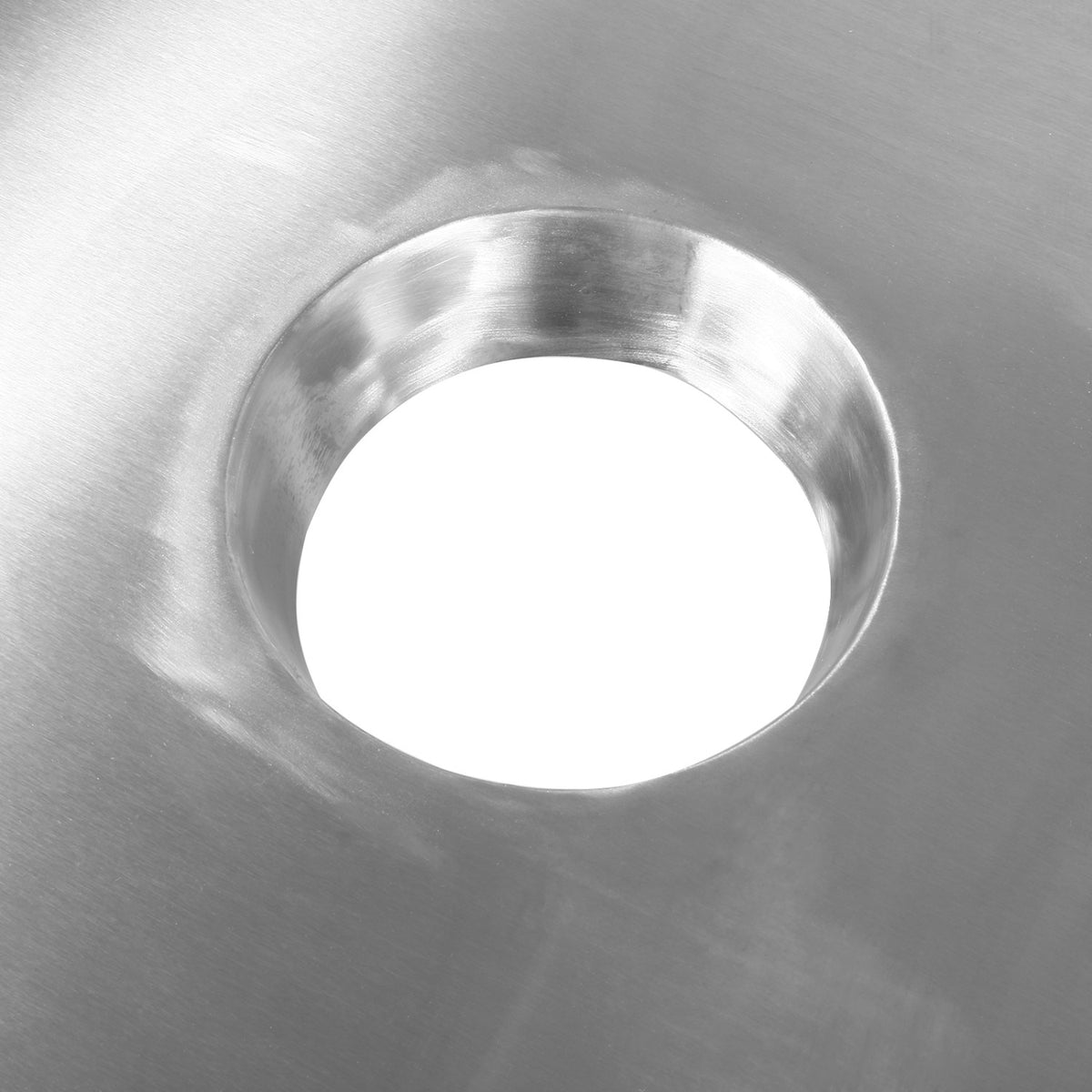 Commercial Stainless Steel Single Sink with Left Bowl & Right Scrapping Hole + Splashback 1400x700x950mm - WHSTD1470L