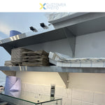 WHWS126018 Wall Shelf — customer installation photo in professional kitchen