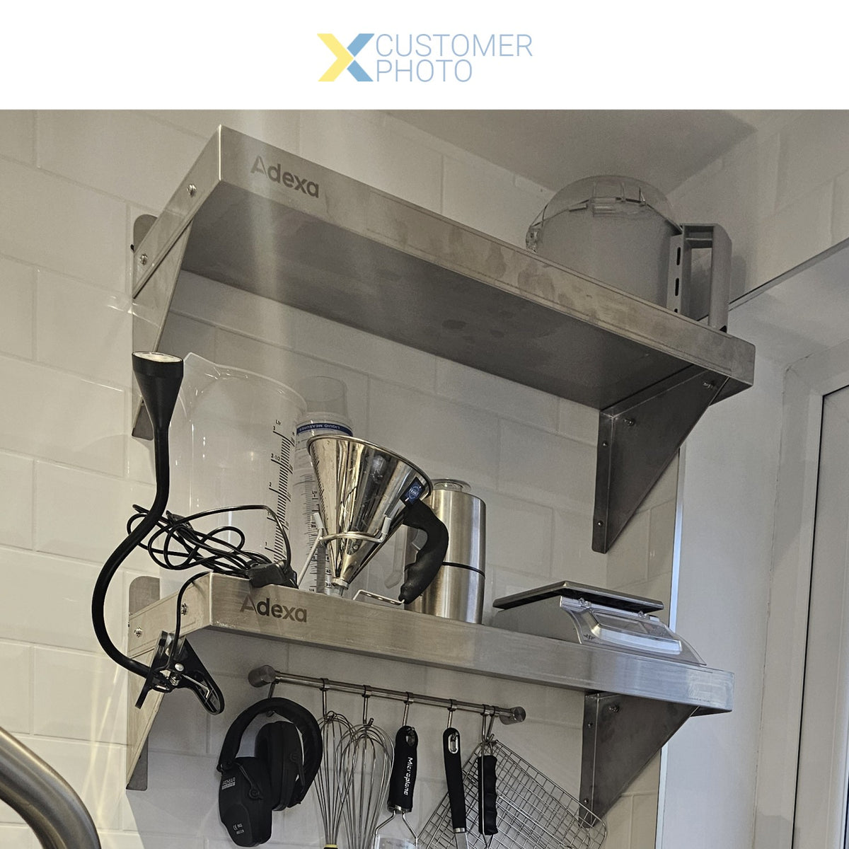 Wall Shelf Stainless steel 700x300x250mm - WHWS30070