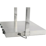 Buffet food warmer with gantry Stainless steel 2 infrared lamps Sneeze guards 2xGN1/1 - WM2FXX