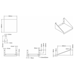 Microwave Shelf Stainless steel 600x600mm - WMS600X600