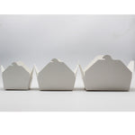 300pcs White Lunch Box 2000ml PE - WPLB2000