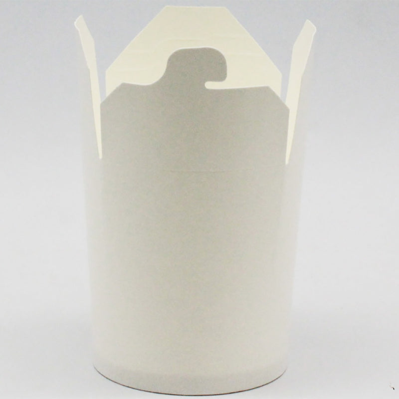 500pcs White Noodle Box 16oz/474ml PE - WPNB16OZ