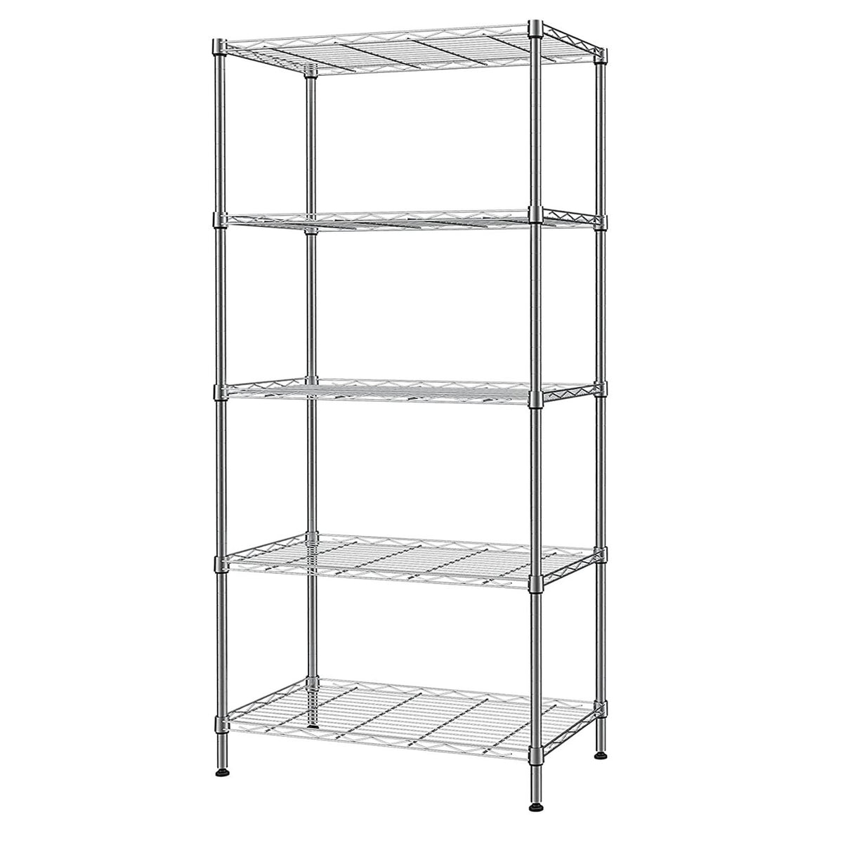 Professional 5 Tier Shelving Unit Silver 600x350x1500mm - WS2414595S