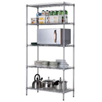 Professional 5 Tier Shelving Unit Silver 600x350x1500mm - WS2414595S